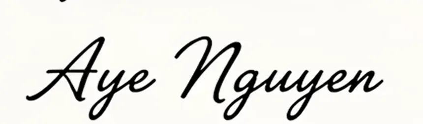 Aye Mon signature